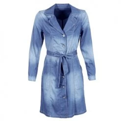 Vêtements Femme Trenchs Cream DENIM TRENCHCOAT Denim