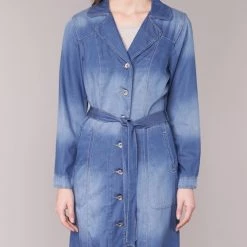 Vêtements Femme Trenchs Cream DENIM TRENCHCOAT Denim -Manteaux Soldes Magasin 5019701 500 D