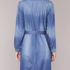 Vêtements Femme Trenchs Cream DENIM TRENCHCOAT Denim -Manteaux Soldes Magasin 5019701 500 E