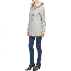 Vêtements Femme Manteaux Kookaï ALEXI Gris 10 Vêtements Femme Manteaux Kookaï ALEXI Gris -Manteaux Soldes Magasin 553418 500 D