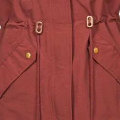 Vêtements Femme Parkas Kookaï BRIANA Bordeaux -Manteaux Soldes Magasin 553453 500 E