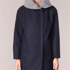 Vêtements Femme Manteaux S.Oliver DEMIZA Marine / Gris -Manteaux Soldes Magasin 5710977 500 D