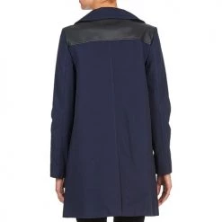 Vêtements Femme Manteaux Naf Naf BAUNS Marine -Manteaux Soldes Magasin 572999 500 E