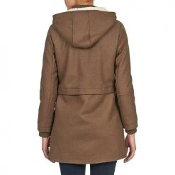 Vêtements Femme Manteaux Naf Naf ABHEIGE Marron -Manteaux Soldes Magasin 573047 500 E