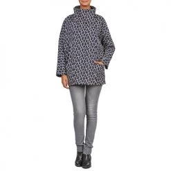 Vêtements Femme Manteaux Naf Naf ADARMELA Marine -Manteaux Soldes Magasin 573049 500 C