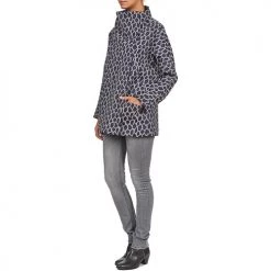 Vêtements Femme Manteaux Naf Naf ADARMELA Marine -Manteaux Soldes Magasin 573049 500 D