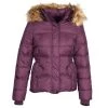 Vêtements Femme Doudounes Naf Naf BEGY Bordeaux -Manteaux Soldes Magasin 573092 500 A