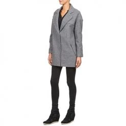 Vêtements Femme Manteaux Naf Naf ADELI Gris -Manteaux Soldes Magasin 573185 500 D