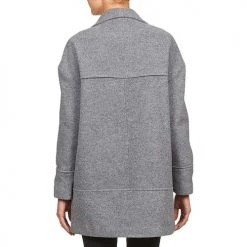 Vêtements Femme Manteaux Naf Naf ADELI Gris -Manteaux Soldes Magasin 573185 500 E
