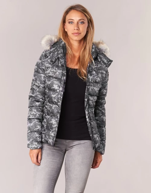 Vêtements Femme Doudounes Kaporal BASIL Gris 4 Vêtements Femme Doudounes Kaporal BASIL Gris – Image 2