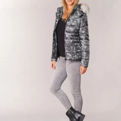 Vêtements Femme Doudounes Kaporal BASIL Gris 9 Vêtements Femme Doudounes Kaporal BASIL Gris -Manteaux Soldes Magasin 5895897 500 C