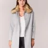 Vêtements Femme Manteaux Naf Naf ADOUTA Gris -Manteaux Soldes Magasin 5896874 500 B