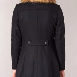 Vêtements Femme Manteaux Naf Naf APRAGA Noir -Manteaux Soldes Magasin 5896876 500 E