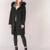Vêtements Femme Manteaux Oakwood YALE BI Noir / Gris -Manteaux Soldes Magasin 5931398 500 B