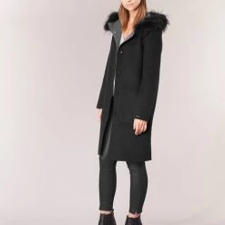Vêtements Femme Manteaux Oakwood YALE BI Noir / Gris -Manteaux Soldes Magasin 5931398 500 C