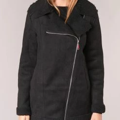 Vêtements Femme Manteaux Betty London HARMI Noir -Manteaux Soldes Magasin 6029582 500 D