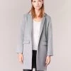 Vêtements Femme Manteaux Betty London HODISSE Gris -Manteaux Soldes Magasin 6029585 500 B