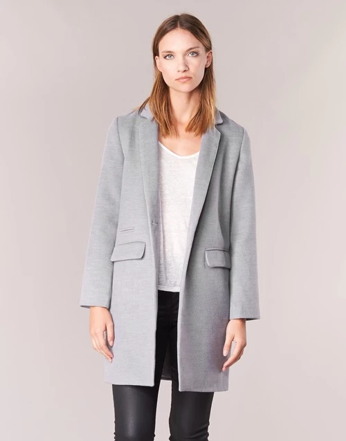 Vêtements Femme Manteaux Betty London HODISSE Gris 3 Vêtements Femme Manteaux Betty London HODISSE Gris
