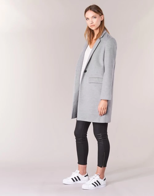 Vêtements Femme Manteaux Betty London HODISSE Gris 5 Vêtements Femme Manteaux Betty London HODISSE Gris – Image 3