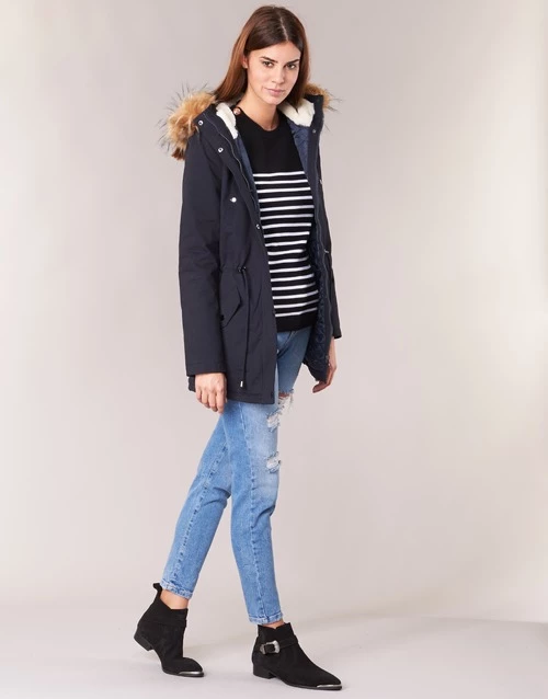 Vêtements Femme Parkas Moony Mood HADDY Marine 5 Vêtements Femme Parkas Moony Mood HADDY Marine – Image 3