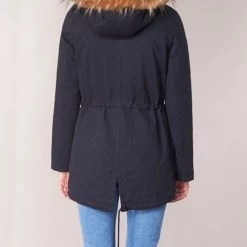 Vêtements Femme Parkas Moony Mood HADDY Marine 11 Vêtements Femme Parkas Moony Mood HADDY Marine -Manteaux Soldes Magasin 6131183 500 E
