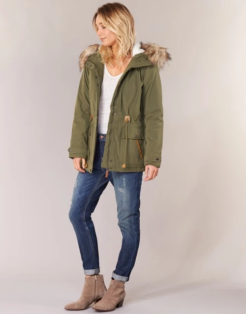 Vêtements Femme Parkas Vila VICLOVER Kaki 5 Vêtements Femme Parkas Vila VICLOVER Kaki – Image 3