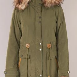 Vêtements Femme Parkas Vila VICLOVER Kaki 10 Vêtements Femme Parkas Vila VICLOVER Kaki -Manteaux Soldes Magasin 6131459 500 D