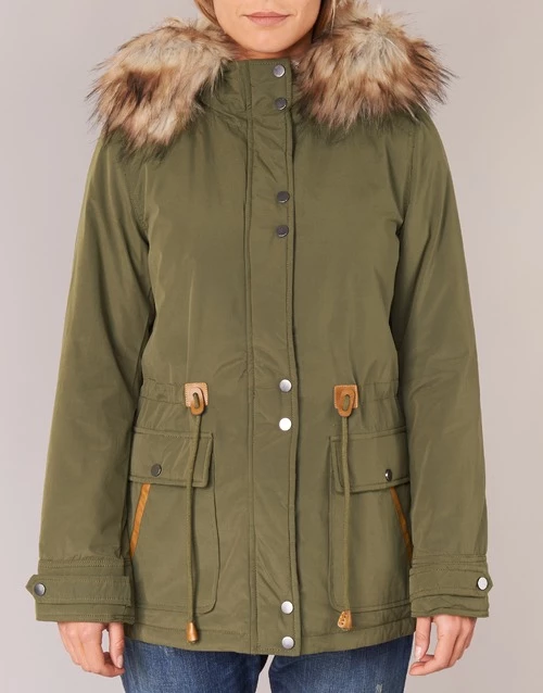 Vêtements Femme Parkas Vila VICLOVER Kaki 6 Vêtements Femme Parkas Vila VICLOVER Kaki – Image 4