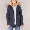 Vêtements Femme Parkas Vila VICLOVER Marine -Manteaux Soldes Magasin 6131460 500 B