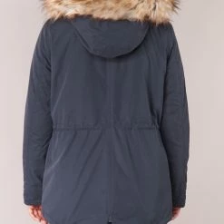 Vêtements Femme Parkas Vila VICLOVER Marine -Manteaux Soldes Magasin 6131460 500 E