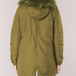 Vêtements Femme Parkas Vero Moda CANDY Kaki -Manteaux Soldes Magasin 6235047 500 E