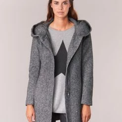 Vêtements Femme Manteaux Only SEDONA Gris