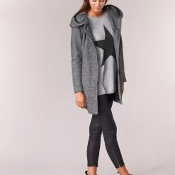 Vêtements Femme Manteaux Only SEDONA Gris -Manteaux Soldes Magasin 6290063 500 C