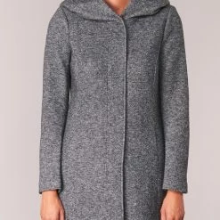 Vêtements Femme Manteaux Only SEDONA Gris -Manteaux Soldes Magasin 6290063 500 D