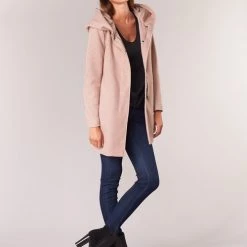 Vêtements Femme Manteaux Only SEDONA Rose -Manteaux Soldes Magasin 6290066 500 C