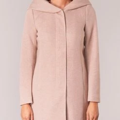 Vêtements Femme Manteaux Only SEDONA Rose -Manteaux Soldes Magasin 6290066 500 D