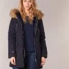 Vêtements Femme Parkas Betty London HARI Marine -Manteaux Soldes Magasin 6331582 500 B