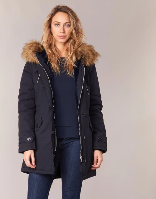 Vêtements Femme Parkas Betty London HARI Marine 3 Vêtements Femme Parkas Betty London HARI Marine