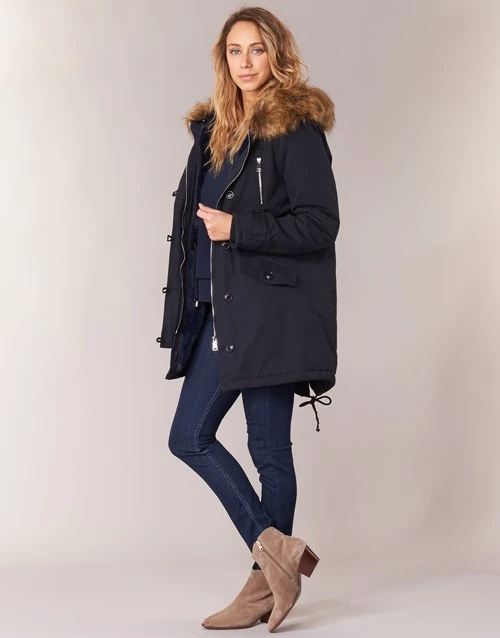 Vêtements Femme Parkas Betty London HARI Marine 5 Vêtements Femme Parkas Betty London HARI Marine – Image 3