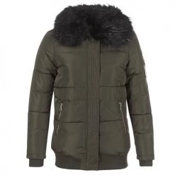 VĂȘtements Femme Doudounes Moony Mood HIPATI Kaki / Noir