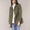 Vêtements Femme Parkas Maison Scotch XERF Kaki -Manteaux Soldes Magasin 6843440 500 B