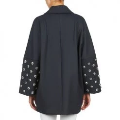 Vêtements Femme Manteaux Manoush CABOCHON Marine -Manteaux Soldes Magasin 704768 500 E