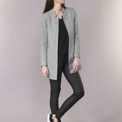 Vêtements Femme Manteaux Only SOHO Gris -Manteaux Soldes Magasin 7271569 500 C