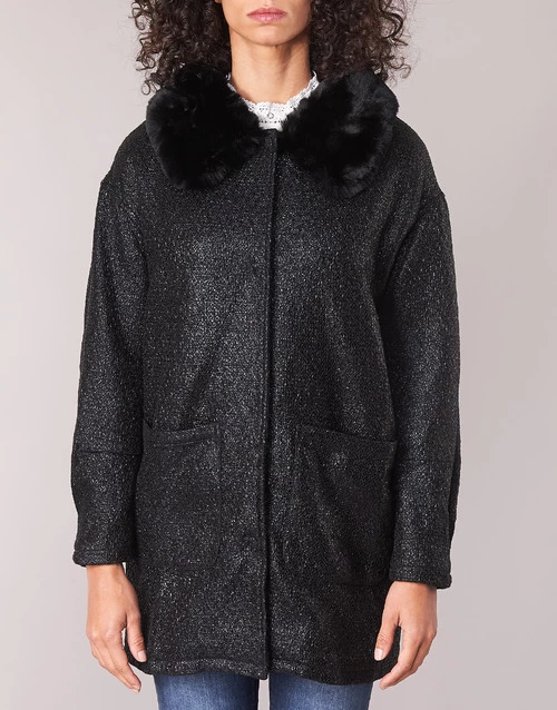 Vêtements Femme Manteaux Molly Bracken QUIEN Noir 6 Vêtements Femme Manteaux Molly Bracken QUIEN Noir – Image 4