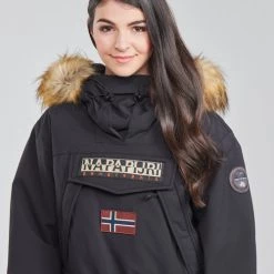 Vêtements Femme Parkas Napapijri SKIDOO Noir -Manteaux Soldes Magasin 7762411 500 E