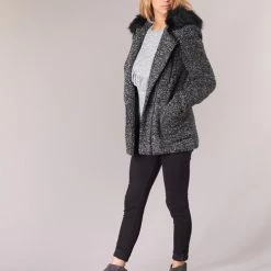 Vêtements Femme Manteaux Smash BATUATA Gris -Manteaux Soldes Magasin 7762599 500 C