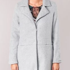 Vêtements Femme Manteaux Vila VIDORY Gris -Manteaux Soldes Magasin 7881090 500 D