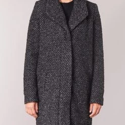 Vêtements Femme Manteaux Vila VICAT Noir -Manteaux Soldes Magasin 7881091 500 D