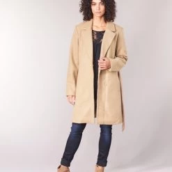 Vêtements Femme Manteaux Vila VILUS Camel