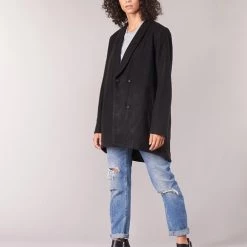 Vêtements Femme Manteaux Vila VICAMDON Noir 9 Vêtements Femme Manteaux Vila VICAMDON Noir -Manteaux Soldes Magasin 7881106 500 C